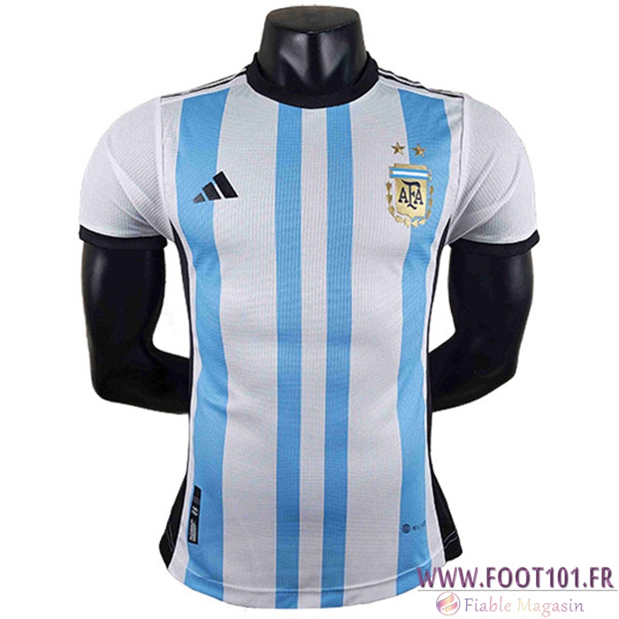 Maillot de Foot Argentine Player Edtion Bleu/Blanc Coupe du monde 2022