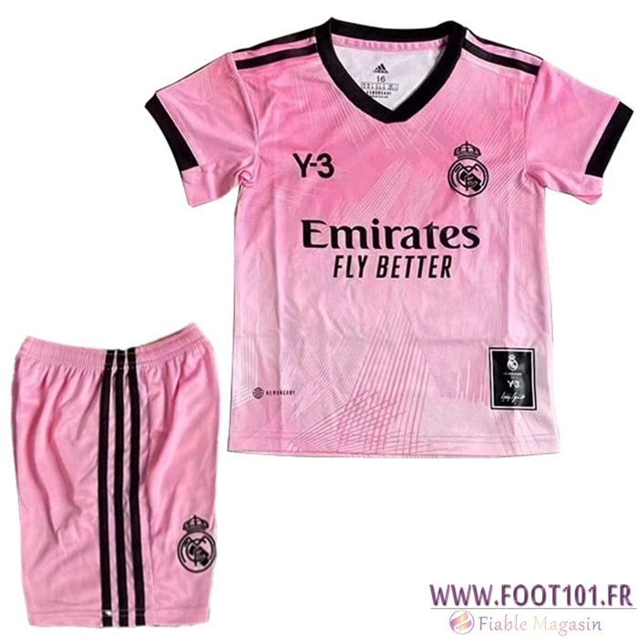 Maillot de Foot Real Madrid Enfant Y3 Rose 2022/2023