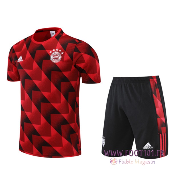 Ensemble Training T-Shirts +Shorts Bayern Munich Rouge 2022/2023