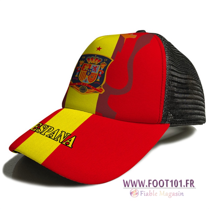 Casquette de Foot Espagne Rouge/Orange 2023