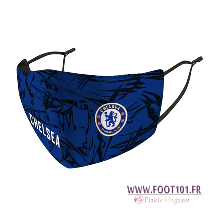 Nouveau Masques Foot FC Chelsea Bleu Reutilisable -02