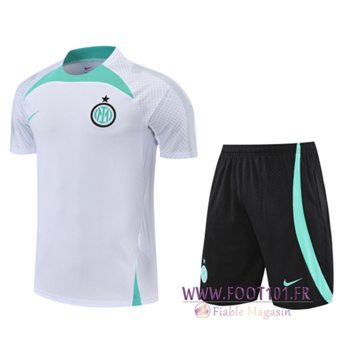 Ensemble Training T-Shirts Inter Milan + Shorts Blanc 2022/2023