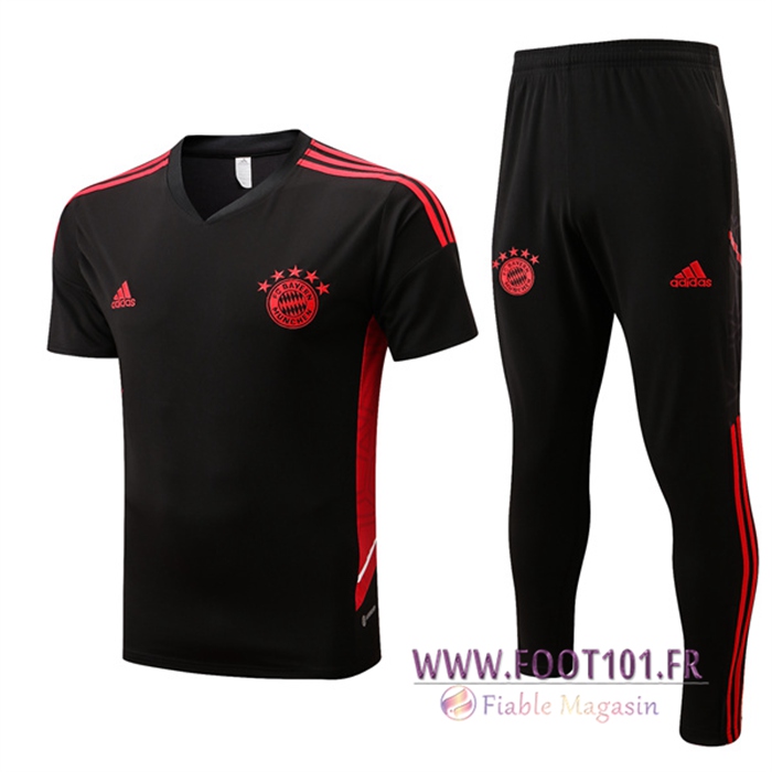 Ensemble Training T-Shirts Bayern Munich + Pantalon Noir 2022/2023