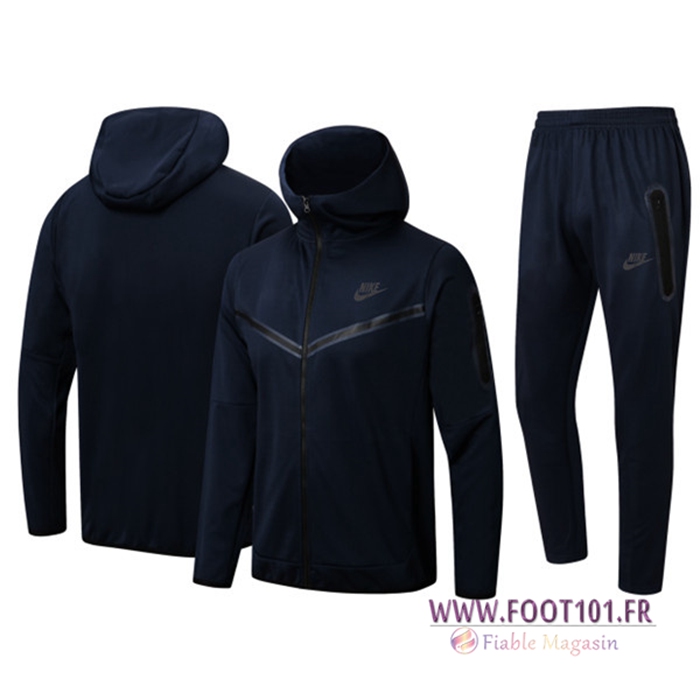 Ensemble Veste A Capuche Survetement Foot Nike Bleu Marin 2022/2023