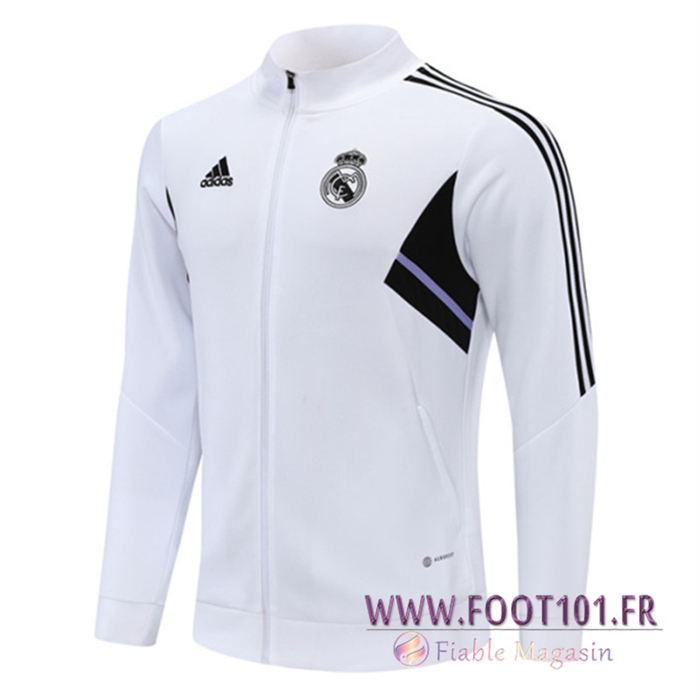Veste Foot Real Madrid Blanc 2022/2023