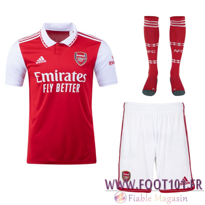 Ensemble Maillot Foot Arsenal Domicile (Short + Chaussettes) 2022/2023