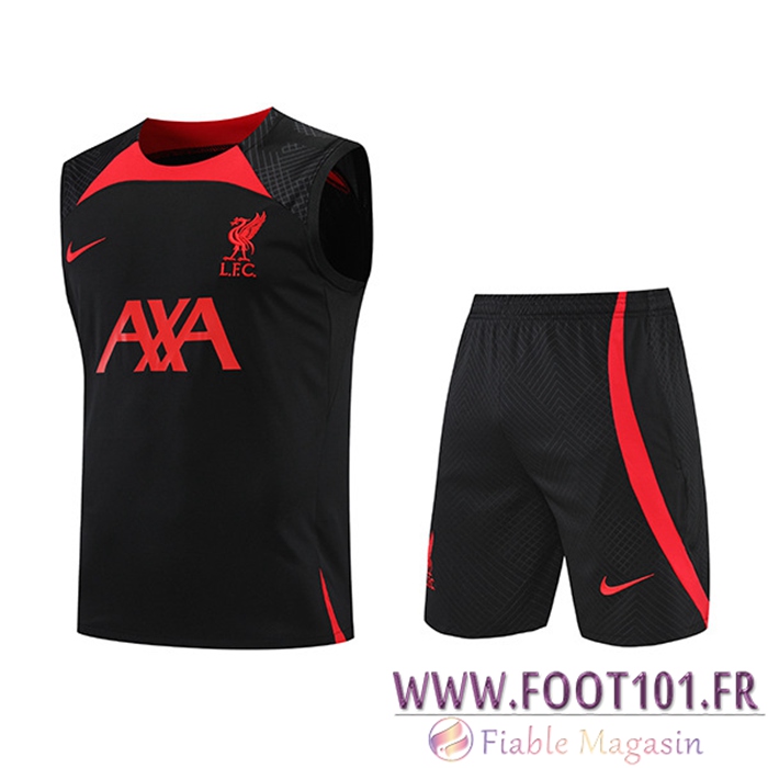 Ensemble Training Debardeur + Shorts FC Liverpool Rouge/Noir 2022/2023