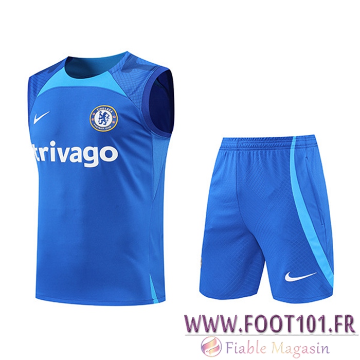Ensemble Training Debardeur + Shorts FC Chelsea Bleu 2022/2023