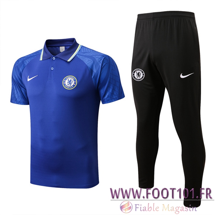 Ensemble Polo Foot FC Chelsea Bleu 2022/2023