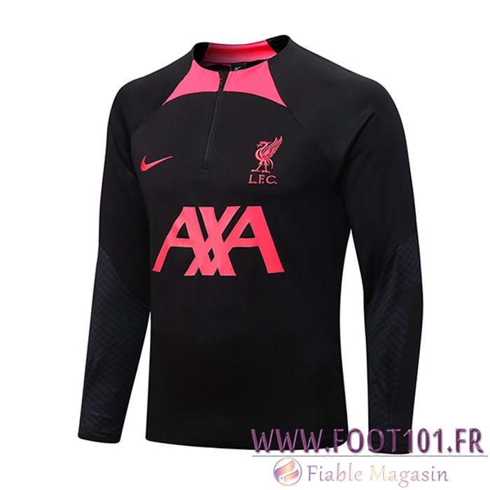 Sweatshirt Training FC Liverpool Noir/Rose 2022/2023