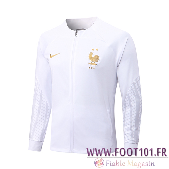 Veste Foot France Blanc 2022/2023