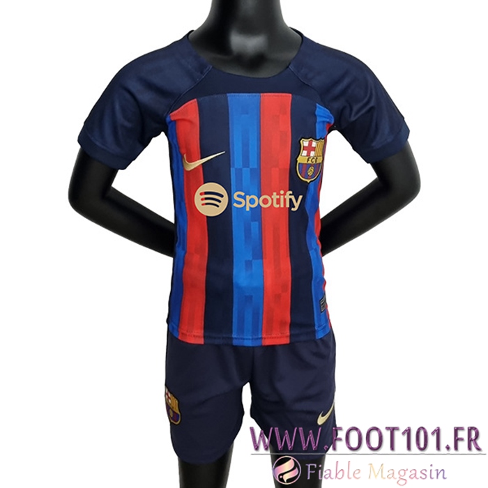 Nouveau Maillot de Foot FC Barcelone Enfant Domicile 2022/2023