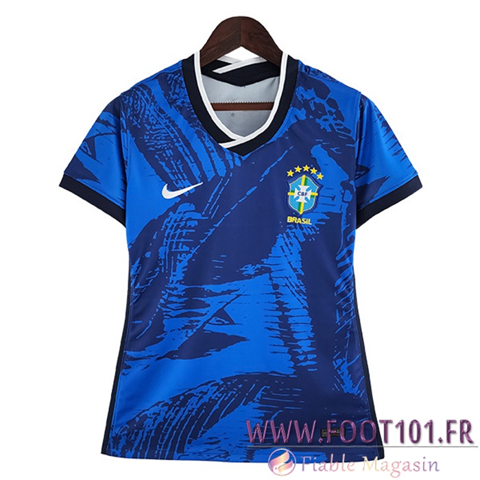 Maillot de Foot Bresil Femme Classic Bleu 2022/2023
