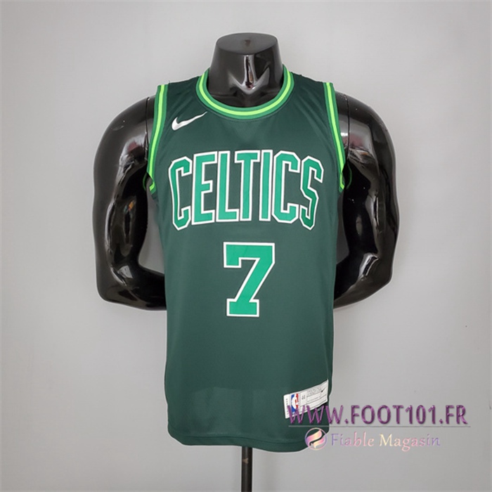 Maillot Boston Celtics (Brown #7) 2021 Vert Bonus Edition Dark