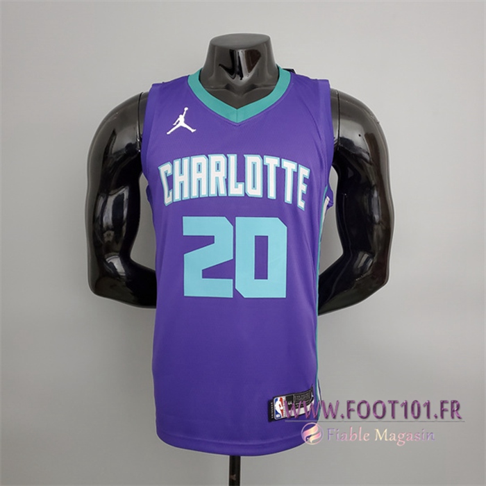Maillot Charlotte Hornets (Hayward #20) Pourpre