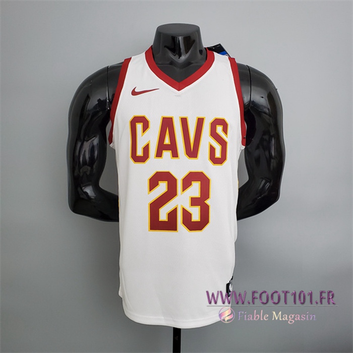 Maillot Cleveland Cavaliers (James #23) Blanc