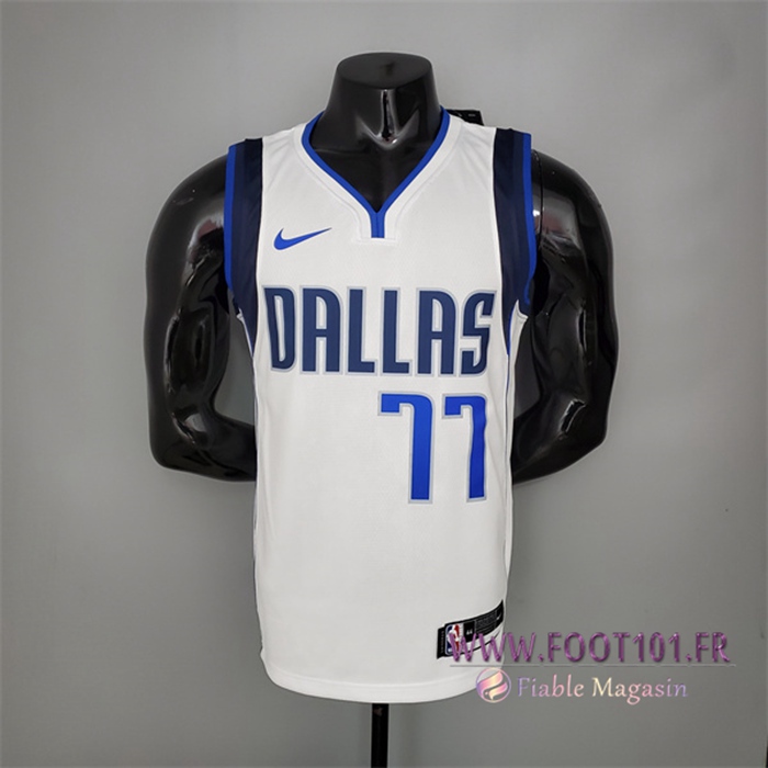 Maillot Dallas Mavericks (Doncic #77) Domicile Blanc