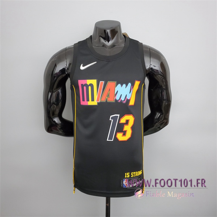 Maillot Miami Heat (Adebay #13) 2022 Season Noir City Edition