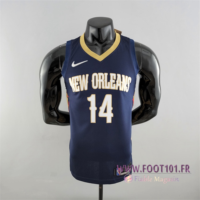 Maillot New Orleans Pelicans (Ingram #14) Bleu Marins 75th Anniversary