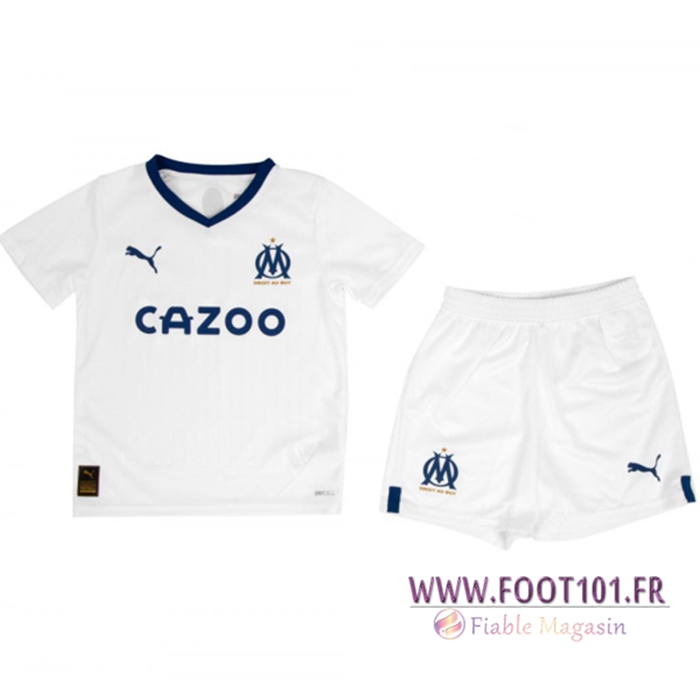 Nouveau Maillot de Foot Marseille Enfant Domicile 2022/2023