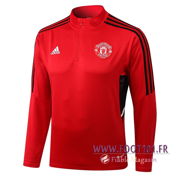 Sweatshirt Training Manchester United Rouge/Noir 2022/2023