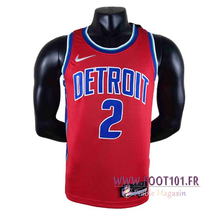 Maillot Detroit Pistons (CUNNINGHAM #2) Rouge