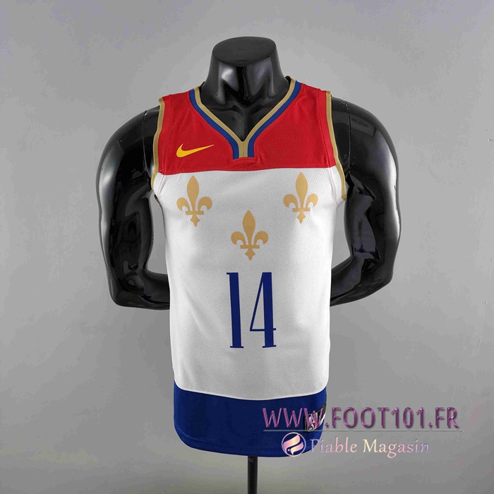 Maillot New Orleans Pelicans (INGRAM #14) 2020 Rouge/Blanc/Bleu Urban Edition