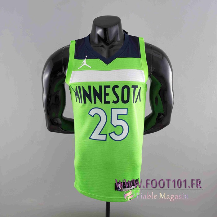 Maillot Minnesota Timberwolves (ROSE #25) Vert Air Jordan