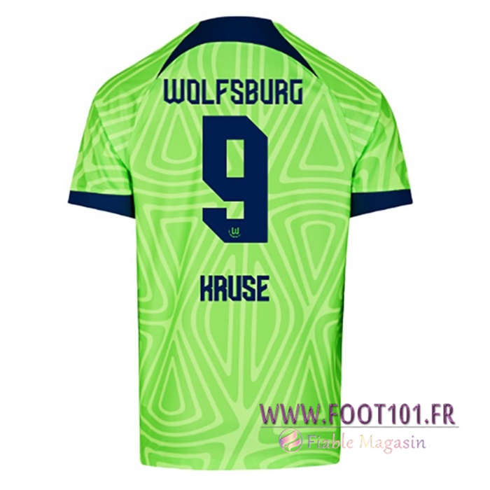 Maillot de Foot Vfl Wolfsburg (KRUSE #9) 2022/23 Domicile