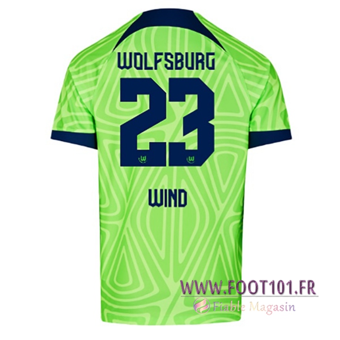 Maillot de Foot Vfl Wolfsburg (WIND #23) 2022/23 Domicile
