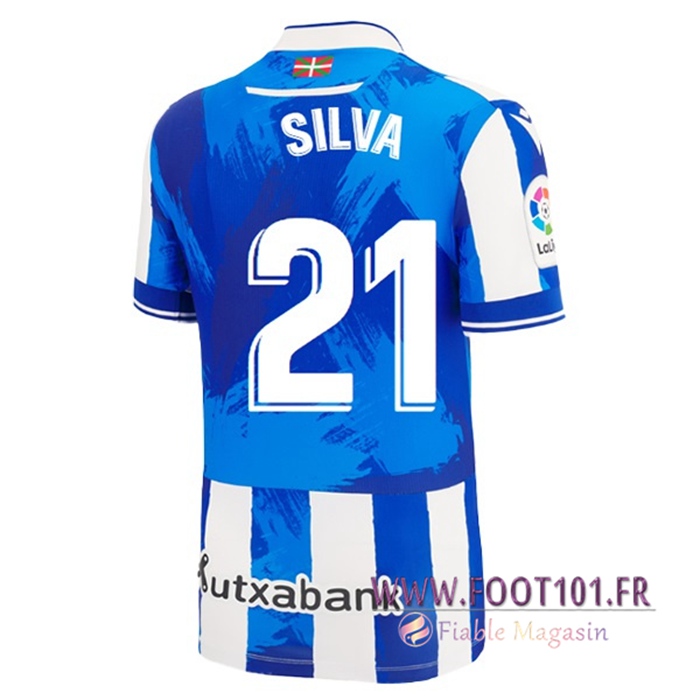 Maillot de Foot Real Sociedad (SILVA #21) 2022/23 Domicile