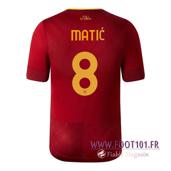 Maillot de Foot As Rome (MATIĆ #8) 2022/23 Domicile