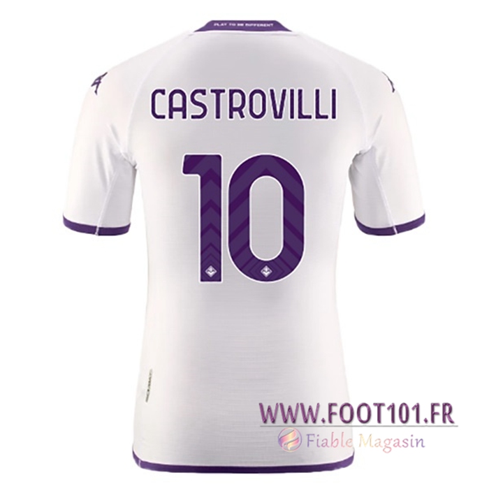 Maillot de Foot ACF Fiorentina (CASTROVILLI #10) 2022/23 Exterieur