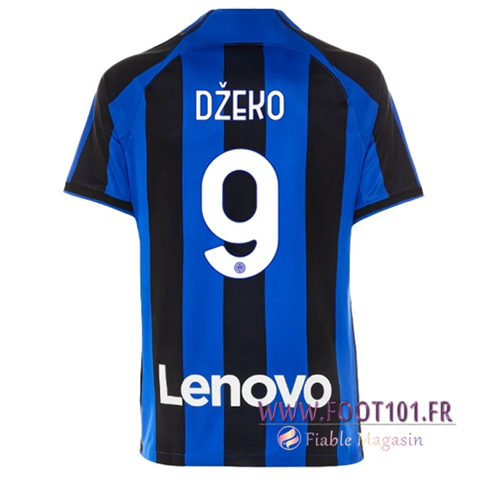 Maillot de Foot Inter Milan (DŽEKO #9) 2022/23 Domicile
