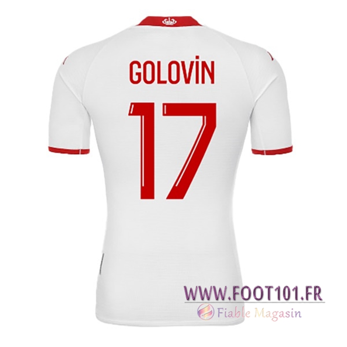 Maillot de Foot AS Monaco (GOLOVIN #17) 2022/23 Domicile