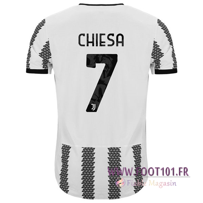 Maillot de Foot Juventus (CHIESA #7) 2022/23 Domicile