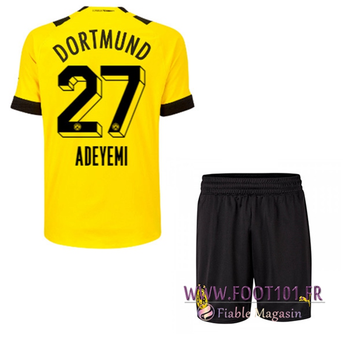 Maillot de Foot Dortmund BVB (ADEYEMI #27) Enfants Domicile 2022/23