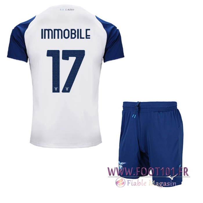 Maillot de Foot SS Lazio (IMMOBILE #17) Enfants Third 2022/23