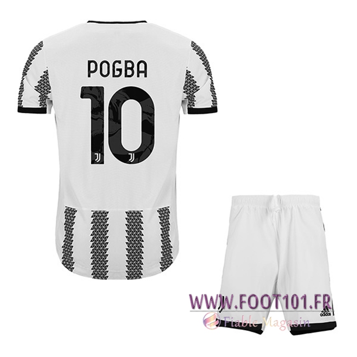 Maillot de Foot Juventus (POGBA #10) Enfants Domicile 2022/23