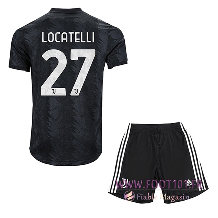 Maillot de Foot Juventus (LOCATELLI #27) Enfants Exterieur 2022/23