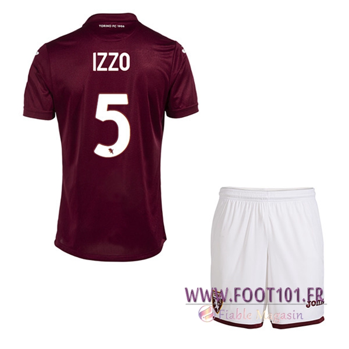Maillot de Foot Torino (IZZO #5) Enfants Domicile 2022/23