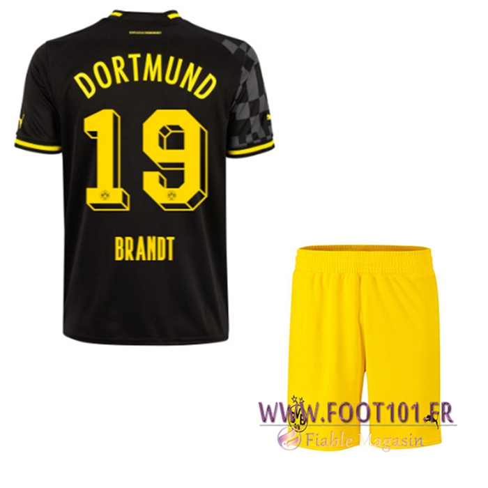 Maillot de Foot Dortmund BVB (BRANDT #19) Enfants Exterieur 2022/23