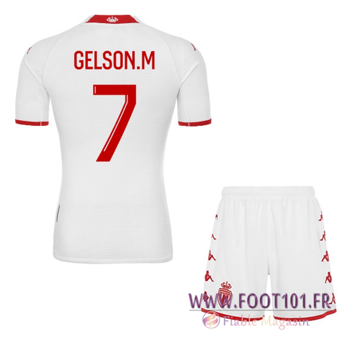 Maillot de Foot AS Monaco (GELSON.M #7) Enfants Domicile 2022/23