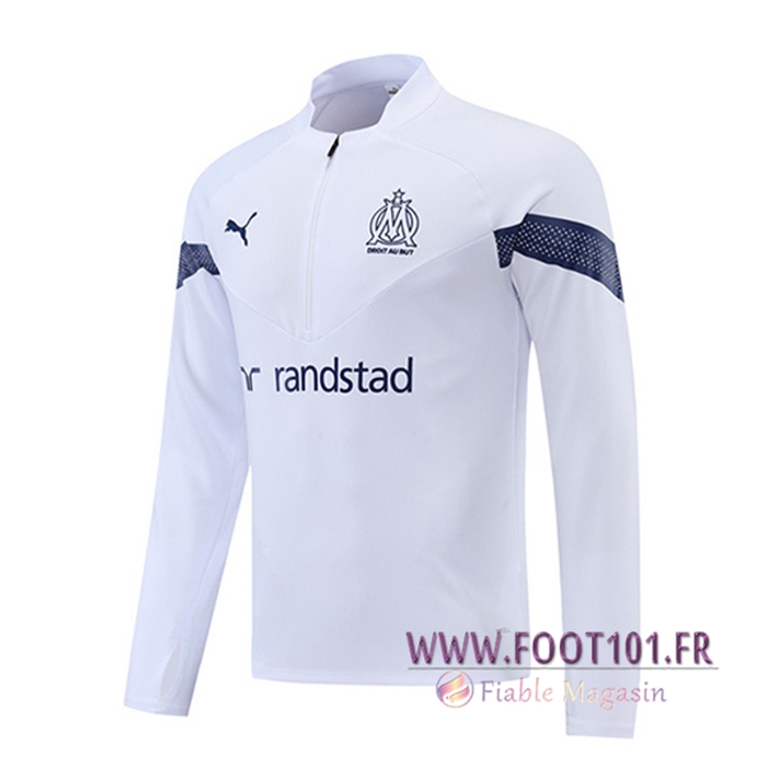 Sweatshirt Training Marseille Blanc 2022/2023