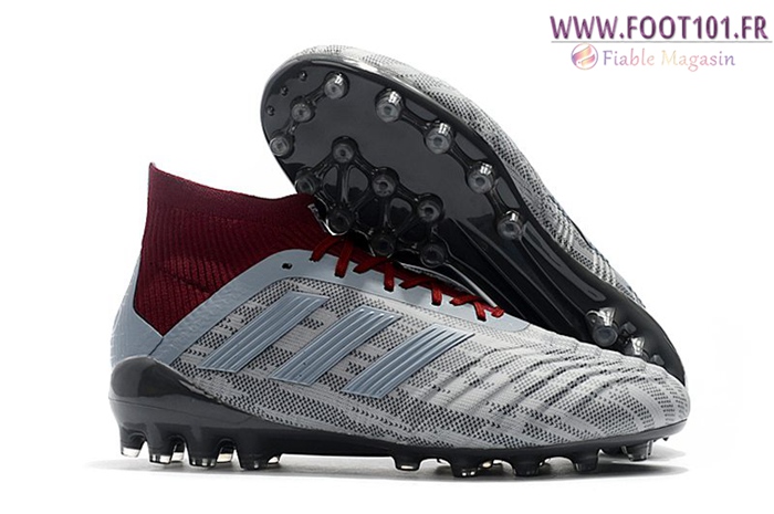 Adidas Chaussures de Foot Predator 18.1 AG Gris