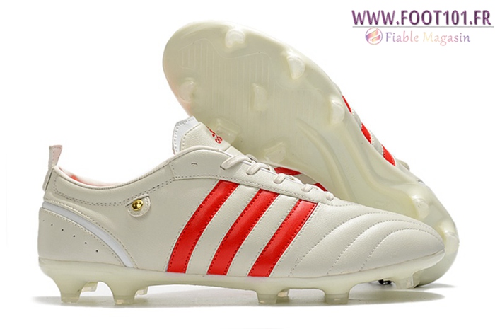 Adidas Chaussures de Foot Adipure FG Blanc