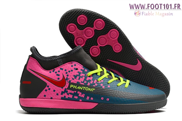 Nike Chaussures de Foot Phantom GT Academy Dynamic Fit IC Vert/Rose