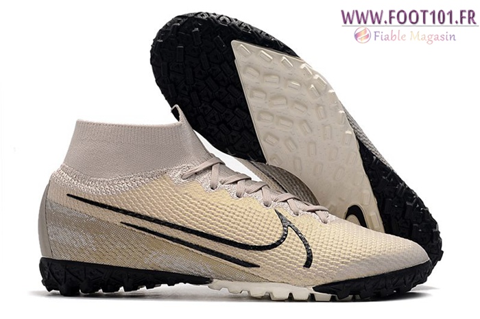 Nike Chaussures de Foot Mercurial Superfly 7 Elite MDS TF Brune