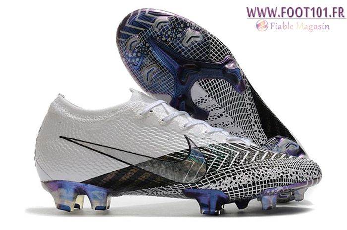 Nike Chaussures de Foot Mercurial Vapor 13 Elite FG Blanc/Noir