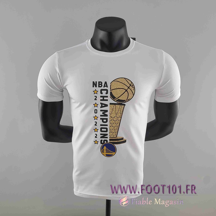 NBA Golden State Warriors T-Shirt Blanc #K000219